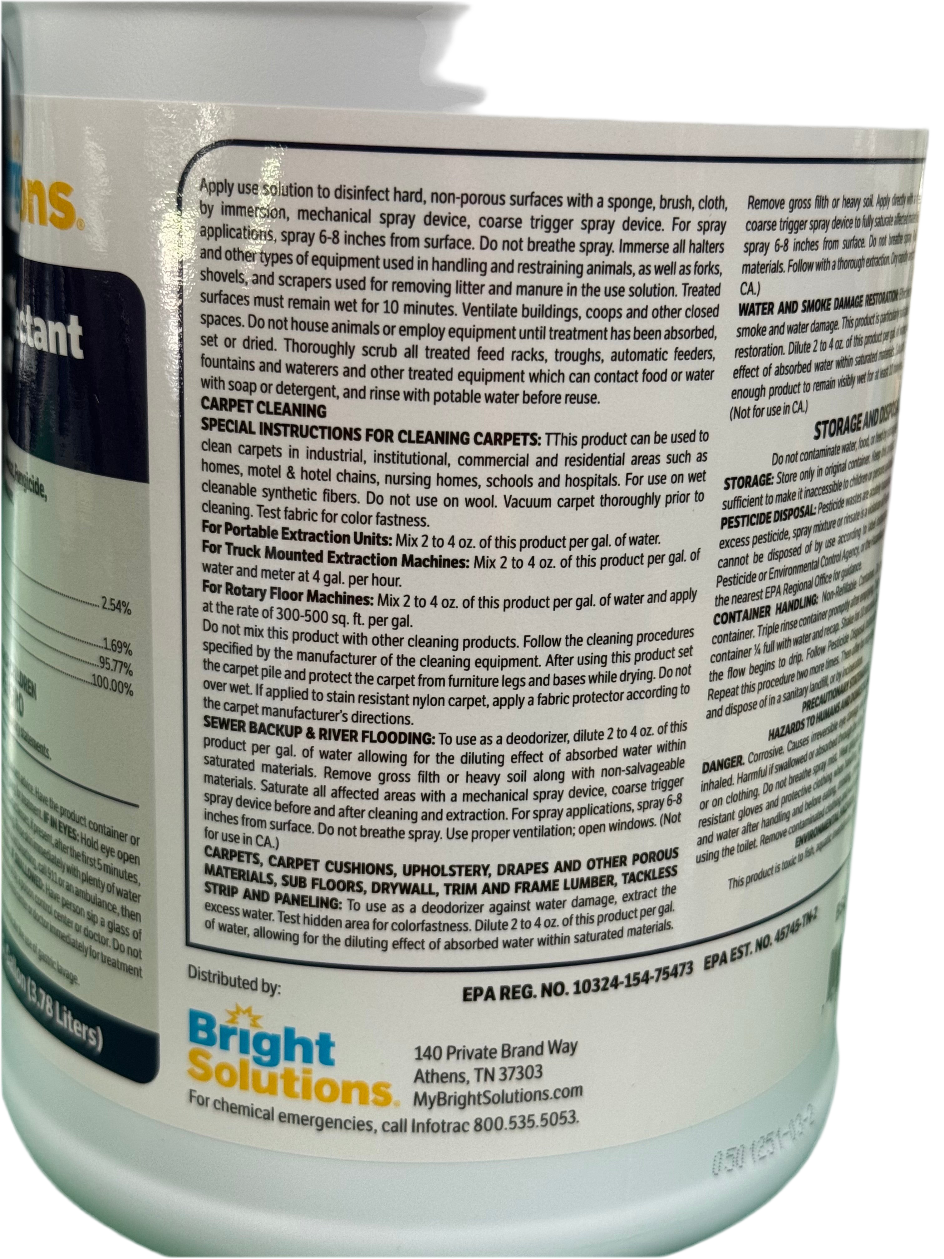 Lemon Zip Disinfectant 2 Gallon Bundle