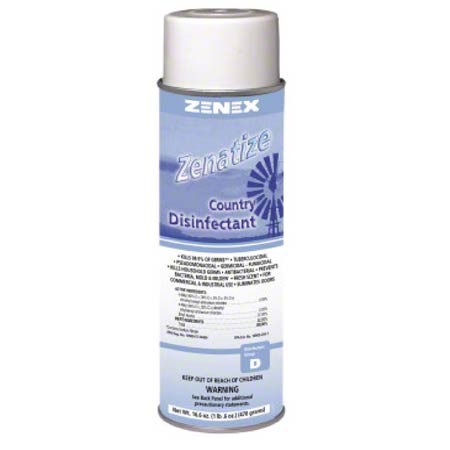 Zenex Zenatize Disinfectant & Deodorant-15 oz Net Wt,Country Garden Scent